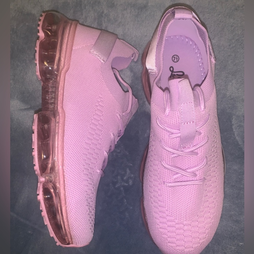 La Sheelah Flow-19 Stretch Elastic Mesh Rubber Air Bubble Fashion Sneakers